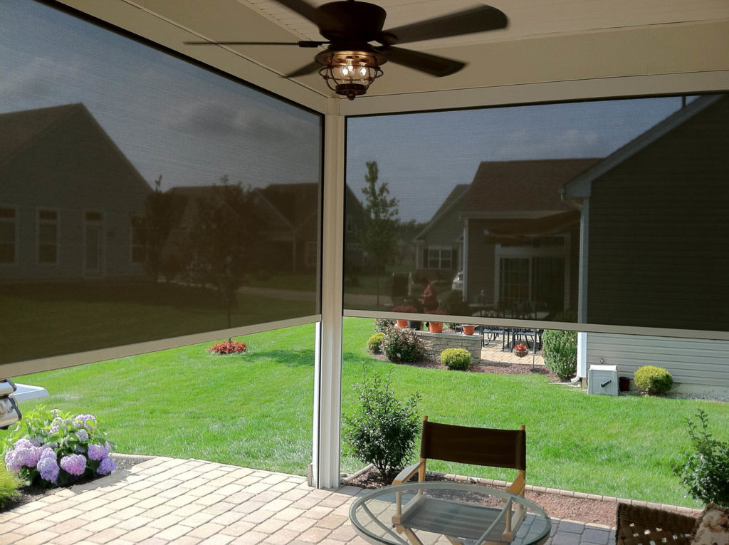 The U.S. shade market is catching up to Europe’s, says Larry Bedosky, director of marketing for Eclipse, particularly the exterior shade segment, which he says is growing rapidly, driven by demand for side-fabric retention/zippered screens. Photo: Eclipse Shading Systems LLC. 