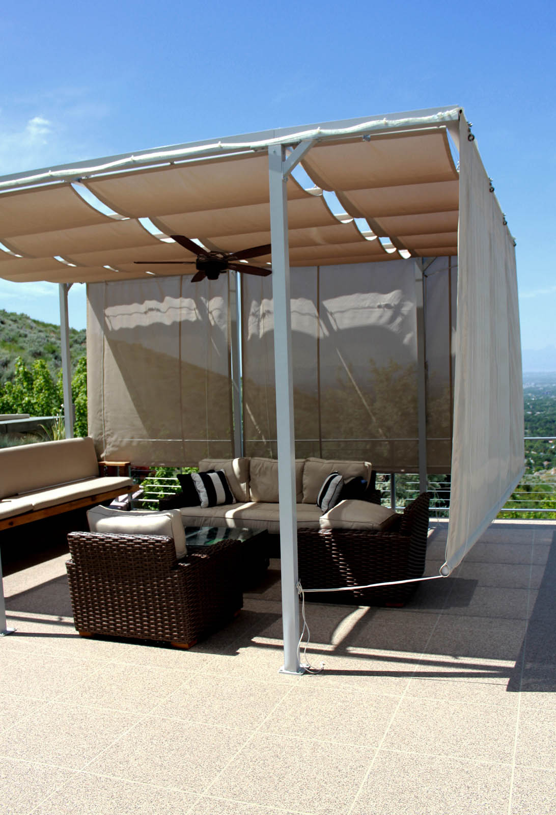 Custom shade canopy Fabric Architecture Magazine