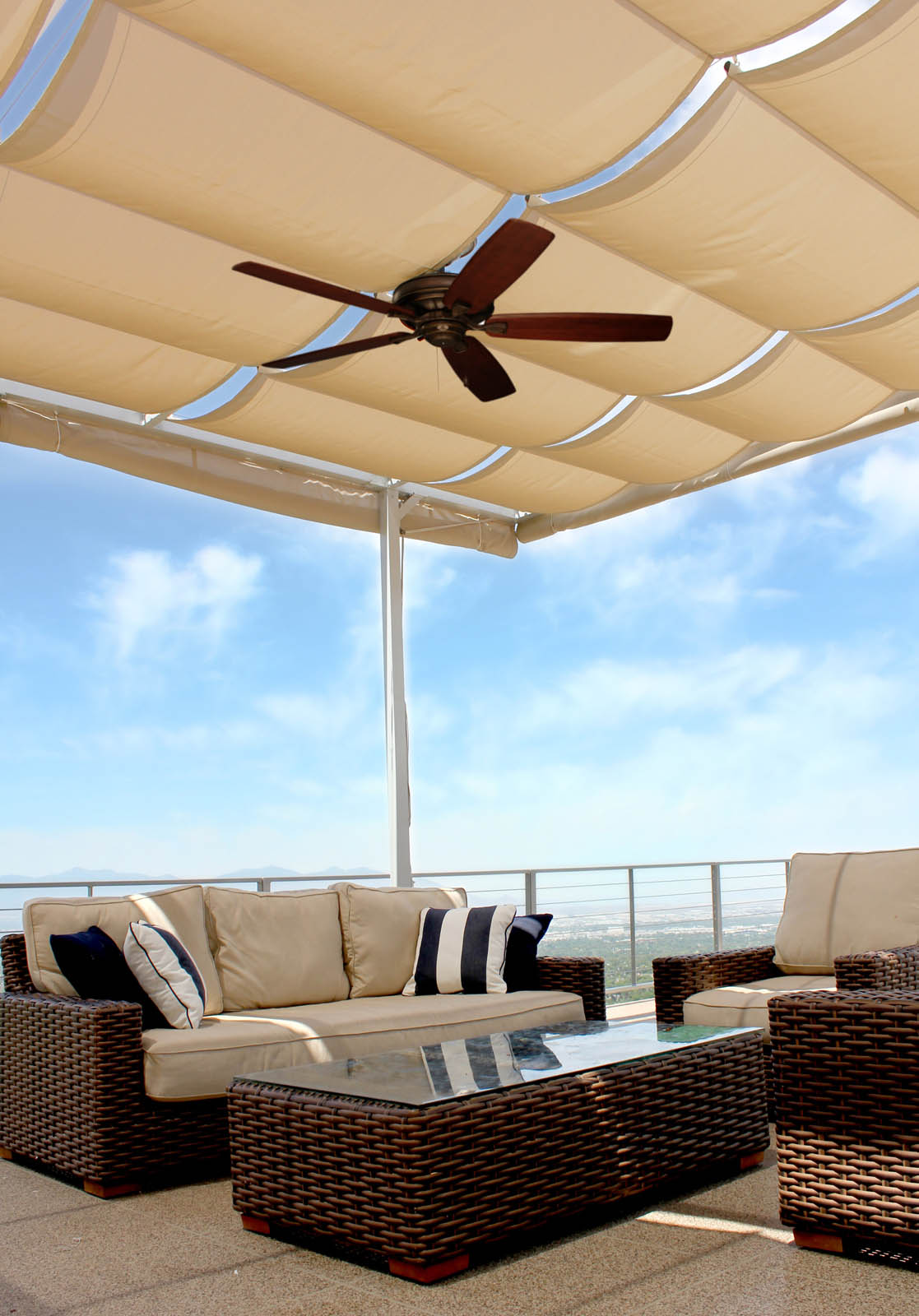 Custom shade canopy Fabric Architecture Magazine